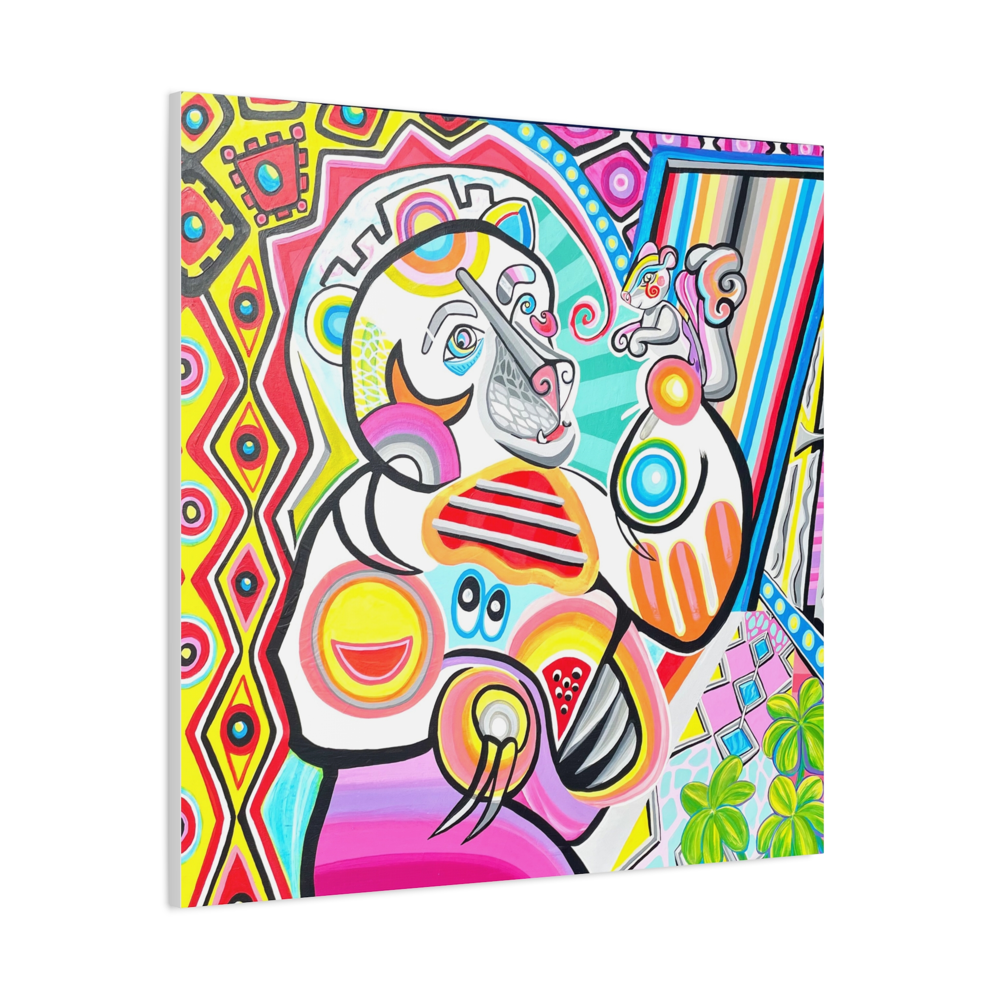 Bear With Squirrel-Picasso Inspired Bear Art - Image 8