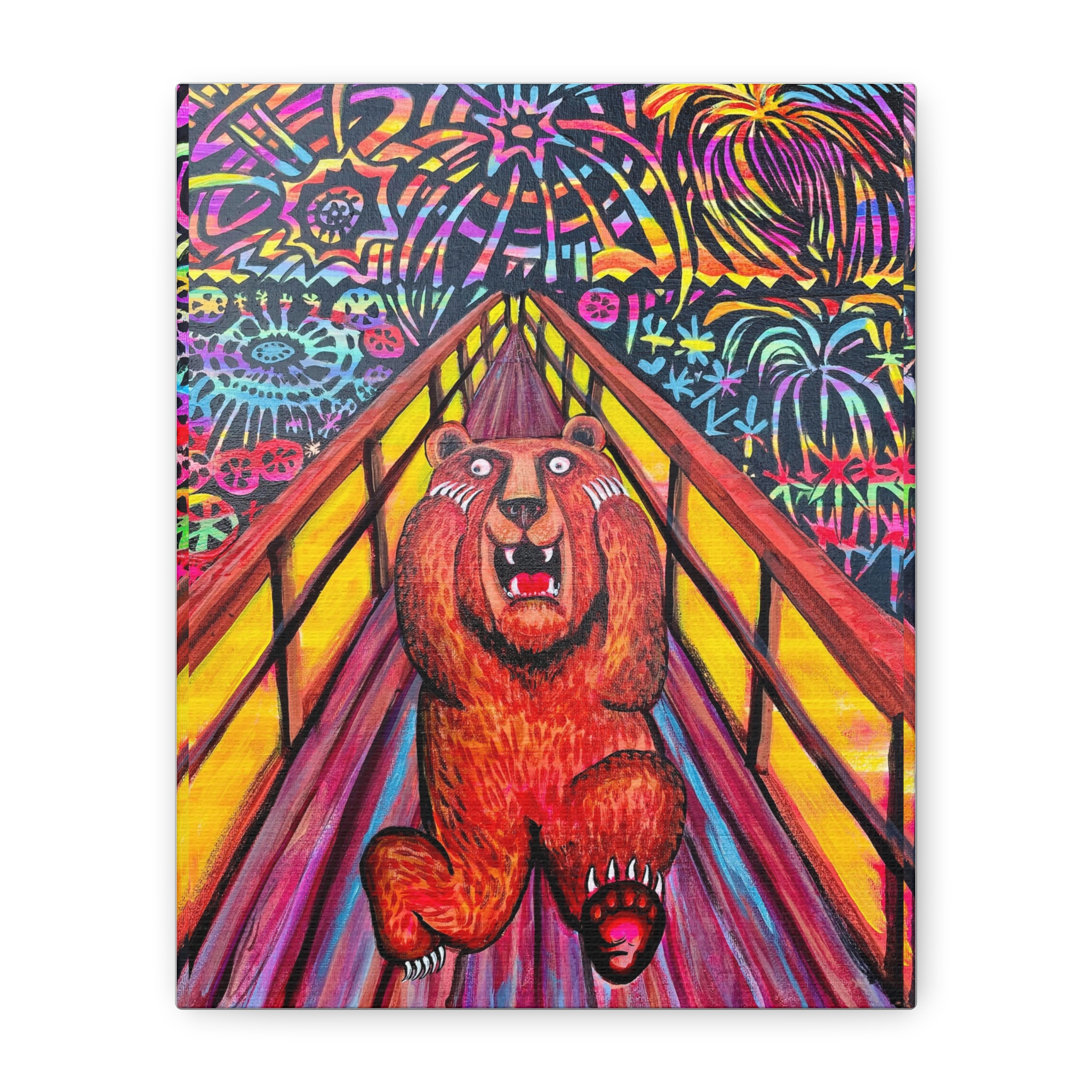 Bear Scream- Art Canvas - Image 2