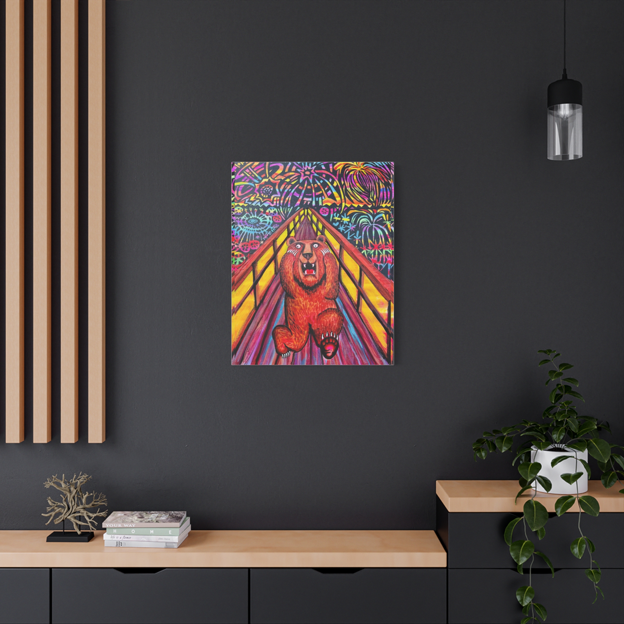 Bear Scream- Art Canvas - Image 12