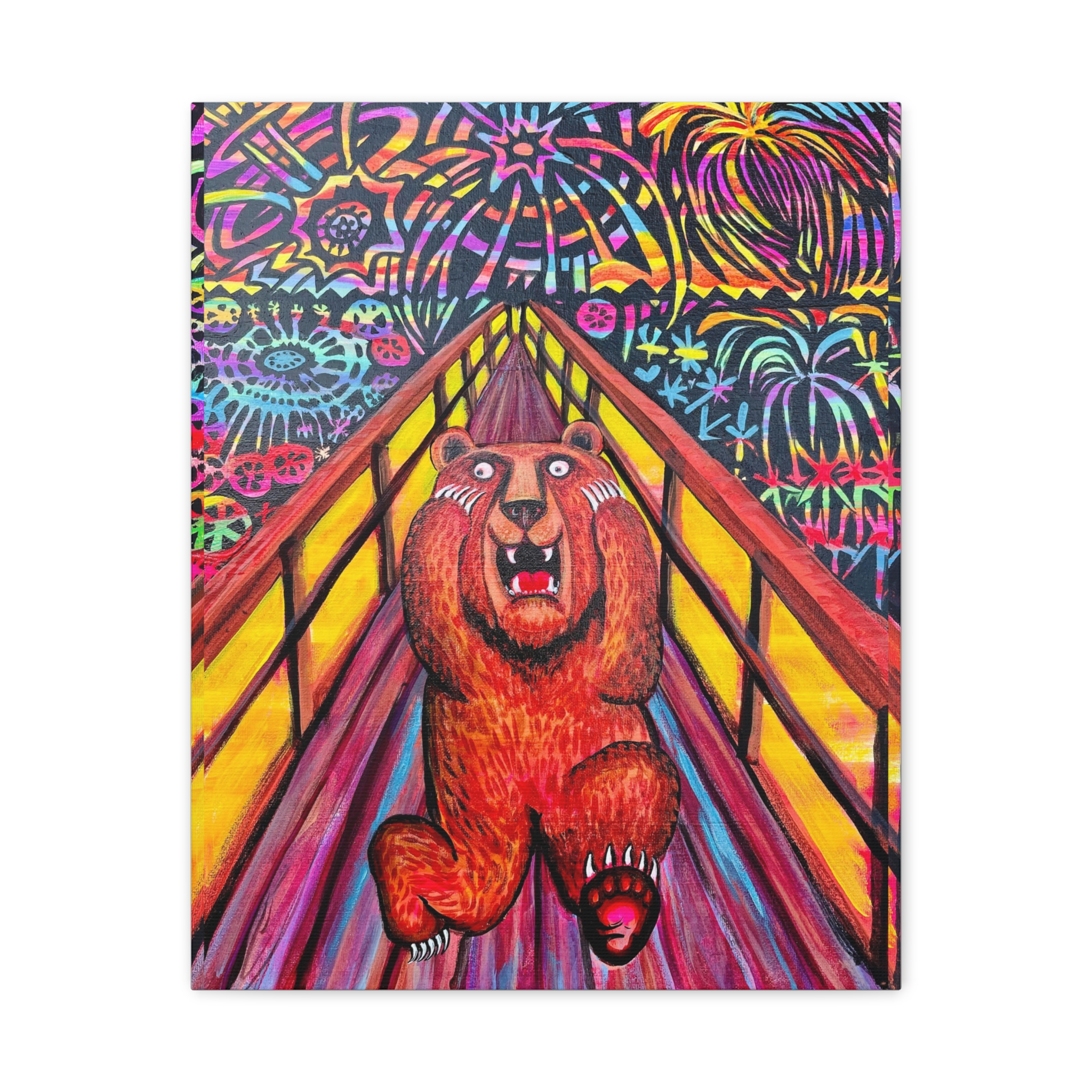 Bear Scream- Art Canvas - Image 5
