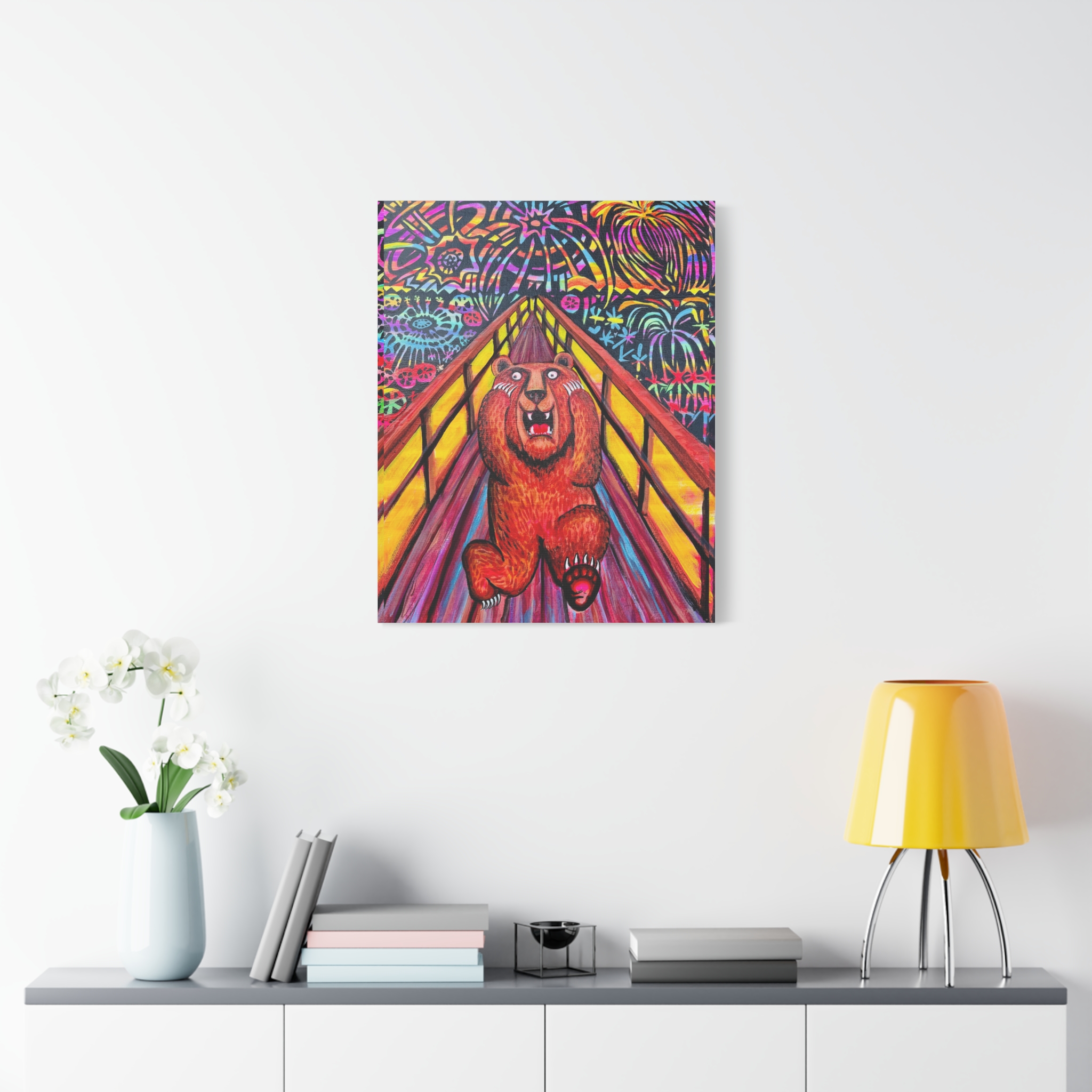 Bear Scream- Art Canvas - Image 11