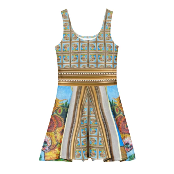sunflower skater dress Yellow Sunflower Skater Dress at Amazon Women's Clothing store